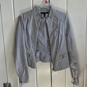 white house black market zip up jacket